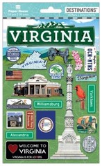 Crafts Stickers Dimensional Virginia Cannon Beach Alexandria Cardinal Flag