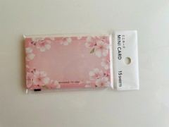 Japanese Sakura Stationery Set 5pcs Letter Paper Stickers Mini Card Kawaii Pink