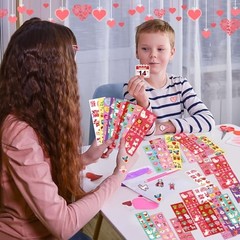 Valentine Day Stickers,100 Sheets Valentine Stickers for Kids Over 1000pcs