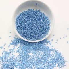4000 Transparent Light Blue Small Glass Beads 2mm+ Storage Box Jewelry Making