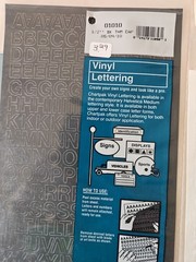 Letters And Numbers Vinyl Stickers Lot New And Used Black And White