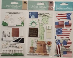 JOLEE’S BOUTIQUE Lot of 8 Dimensional Stickers WASHINGTON DC NEW YORK CITY