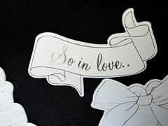 RECOLLECTIONS Foil Accented Die-Cuts – WEDDING – 30 pcs