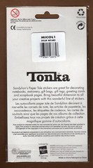 Tonka Truck Scrapbooking Stickers, 3-D Layered Glittery 3.5″ Large Yellow/Black