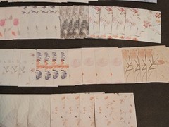 100pc Vintage Scrapbooking JJ Craft Papers Nice Floral Pack 3 1/4 X 3 1/4 In