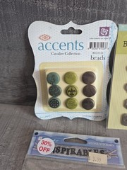 Lot 21 Packs Metal Stickers Embellishments Scrapbooking Craft Accents b101
