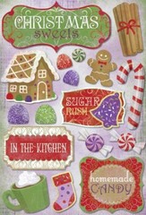 Scrapbooking Crafts KF Stickers Christmas Sweets Homemade Candy Cocoa Sugar Drop