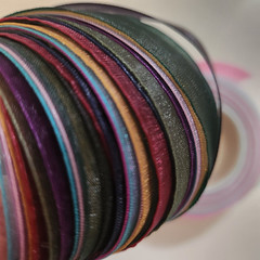 NEW Variety RIBBON Semi Sheer Multi-Color Pastel Jewel Tone 20 Pieces 36-40″ -B