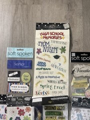 Me & My Big Ideas Soft Spoken Embellishment Sticker Lot 14 Packs
