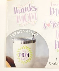 Crafter’s Square Mother’s Day Coffee Mug Decorative Stickers, 2 Packs Stickers