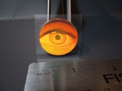 Vintage Stickers 3D Holographic Evil Eye Sticker Mod VTG RARE Laser Polaroid ?