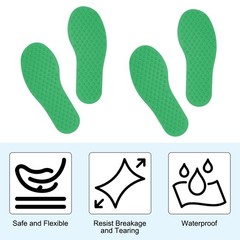 4 Pairs Feet Markers for Classroom Plastic Floor Foot Shaped Markers Green