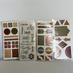 NEW Creative Memories Power Palette Stickers EARTHY Designs Titles Lot Of 4