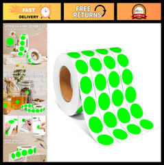 Colored Dot Stickers 3/4″ Round Labels – 4000PCS, 10 Color-Coded for Classroom &