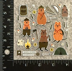 Pipsticks Outdoor Quokka Forest Ranger Camping Scout Stickers Pipsticker
