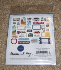 Carta Bella Frames & Tags DieCut Assortment ~ Road Trip.. 33 pieces