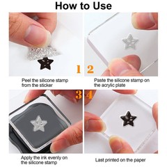 1sheet Christmas Greeting Words Stamps for Card Making Snowflakes Poinsettia