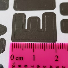 Ms Sparkle & Co 3/4″ Black Alphabet Stickers Matte Finish 4 Sheets 148 Stickers