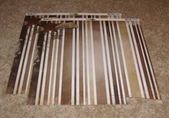 Bo Bunny Double-Sided Paper(2) ~ Winter Sleigh Ride Collection …..Rustic