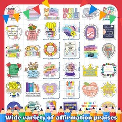 HomSeon Affirmation Stickers for Kids, 200Pcs Cute Positive Quotes Stickers f…