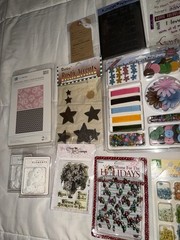 Scrapbooking Craft Lot Of Embellishments NEW Stickers, Brads, Misc Mixed Lot