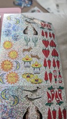 Vintage Stickers Southwestern Chili Peppers Cactus Dessert Sun Moon Lot 4 Sheets