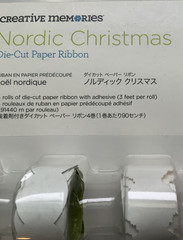 Creative Memories NORDIC CHRISTMAS Die Cut Paper Ribbon NEW 2012 Retired 4 rolls