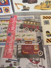 Lot Of 18 Various Transportation Scrapbooking Stickers Trains Thomas Trucks b101