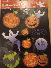 Vtg AGC Halloween Sticker Seals Ghost Bats Spiders 4 Sheets 9 Design Sealed NOS