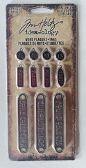Tim Holtz Halloween Word Plaques + Tags, TH94438