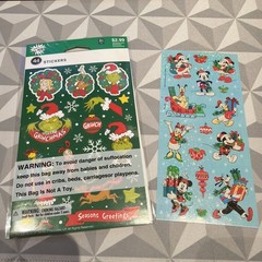 Christmas Stickers – Grinch And Mickey And Friends