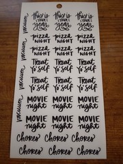 Happy Planner This is Your Year Pizza Night Movie Chores stickers MAMBI 278540