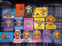 Vintage «Monkey Shine» Vending Machine Stickers – 2006 Full set 15