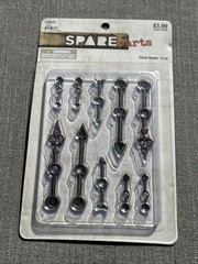 Paper Studio Spare Parts Metal Clock Hands 10pc Craft Embelishment Steam Punk