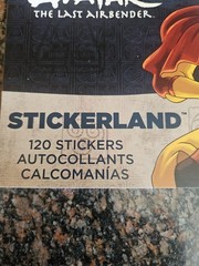 Avatar The Last Airbender Sticker Book 120 Stickers 6 Pages 20 Each All The Same