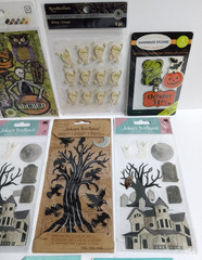 Scrapbooking Sticker Lot 10 Packages Halloween Ghost Bats Spider Dimensional b)