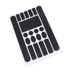 Reusable Vinyl Frame Protector Set for Bicycle Carbon Fibre Black