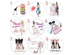 Fashion Handbag Shoes Sticker Sheets Handmade Envelope Gift Scrapbook Stickers