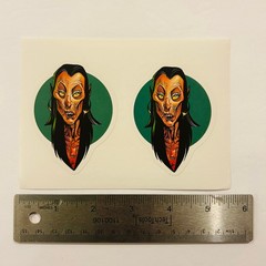 RETRO STICKER LOT Black Cat Witch Dracula Moth Vampire Skull NEW