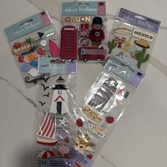 Jolee’s Stickopotamus Destination London, Mexico, Italy Journaling New