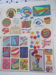 Whimsical Statement Vintage Sticker Assortment