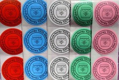 40 RAW HONEY STICKERS 2″ ROUND LABELS SEALS PURE HONEY SCRATCH RESISTANT ORGANIC