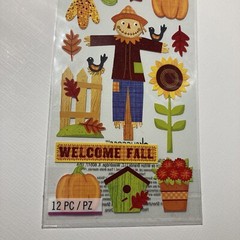 Sticko Stickers Glitter Welcome Fall
