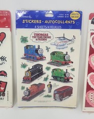 3 Vintage Hallmark Stickers 1990s Made In The USA Thomas & Friends Hearts Reward