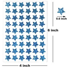 1620 Pack Holographic Foil Metallic Star Stickers for Kids Reward School Home