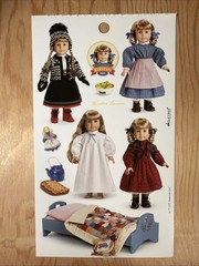 KIRSTEN American Girl Sticker Sheet Scrapbook Craft Stickers
