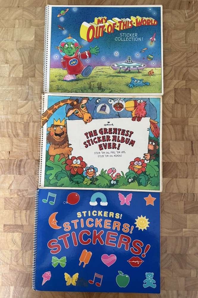 Greatest Sticker Album Ever My Out Of This World Collection 80’s Hallmark Books
