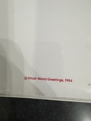 Vintage Small World Greetings Puffy Recipe Book