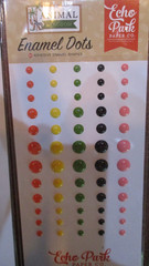 Echo Park Enamel Dots Stickers Lot X4