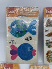 Vintage bsb Aufkleber Stickers Lot Of 7 Sealed Mushrooms Fish